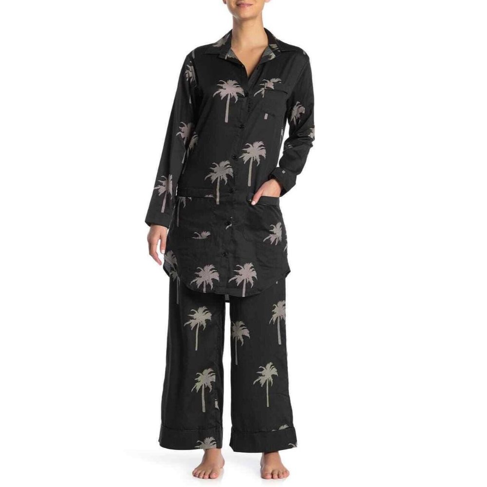 Chalmers Women's Estelle Palm Tree Pajama Set XS